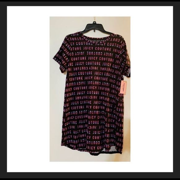 NEW JUICY COUTURE LOGO SLEEP SHIRT L - Picture 1 of 4